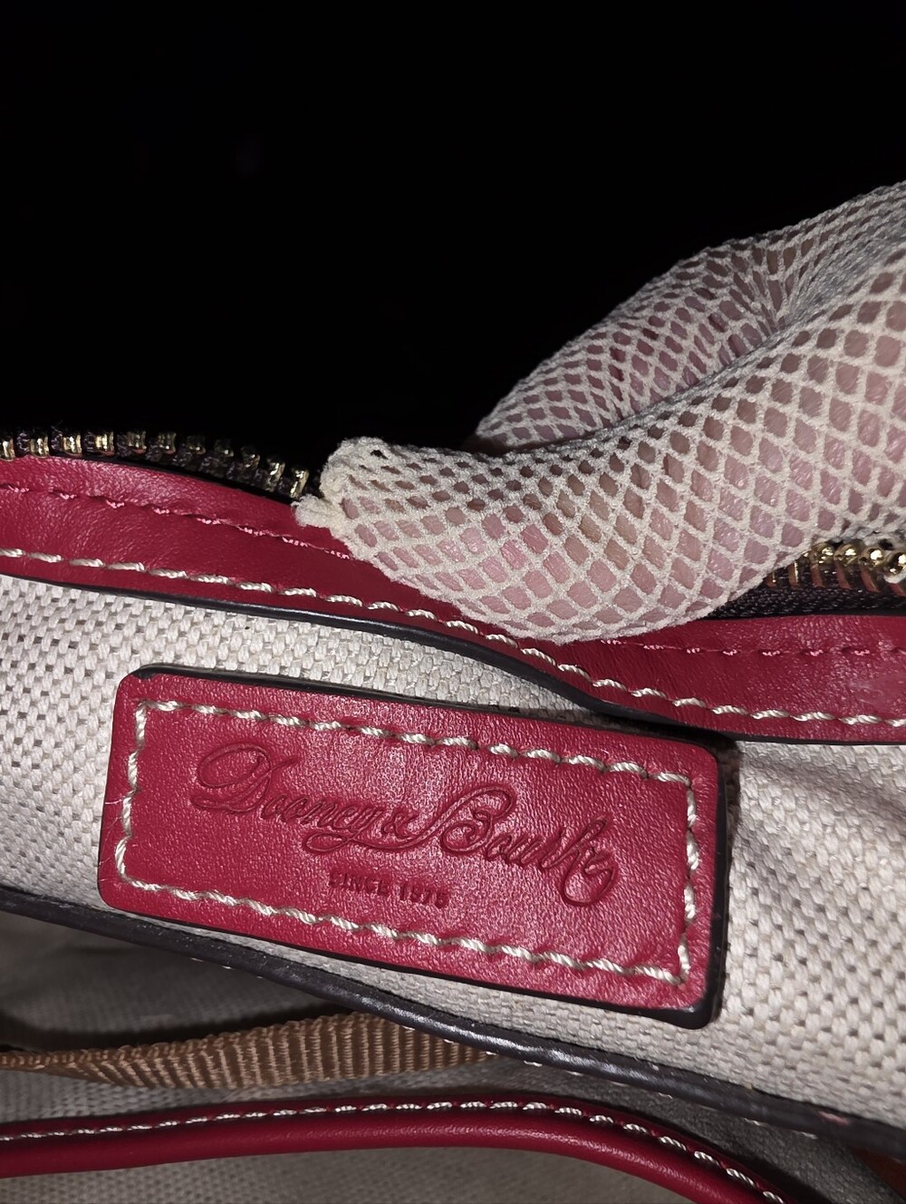 Dooney & Bourke Penrose Red Leather Hobo Bag - Picture 15 of 15